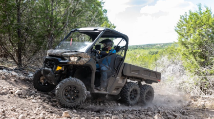 2026 Can-Am Defender 6X6 XT HD10. Photograph shows the 2025 model.