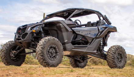 2026 Can-Am Maverick X3 X ds TURBO RR With SMART-SHOX. Photograph shows the 2025 model.