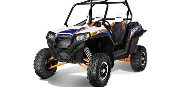 2013 Polaris RZR® XP 900 EPS White Lightning / Orange Madness and Blue LE